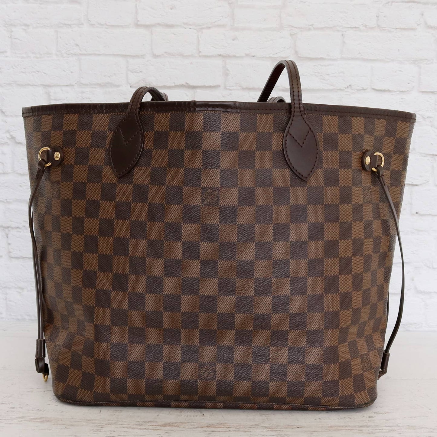 Louis Vuitton Neverfull MM Damier Ebene Tote