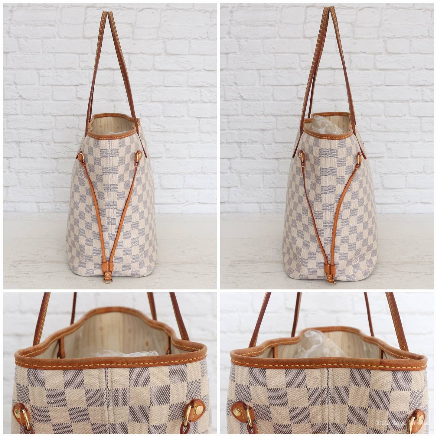 Louis Vuitton Neverfull MM Damier Azur Tote