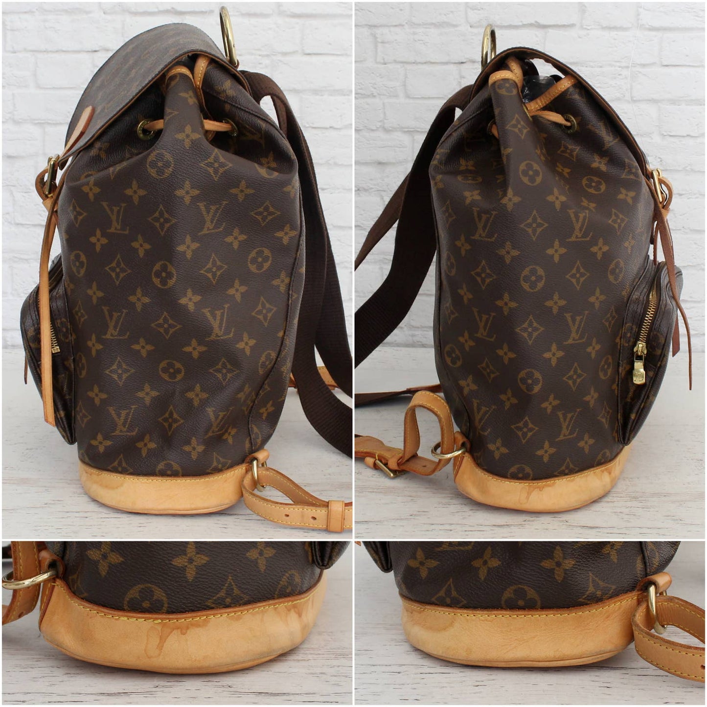 Louis Vuitton Montsouris GM Backpack Monogram Large Book Bag