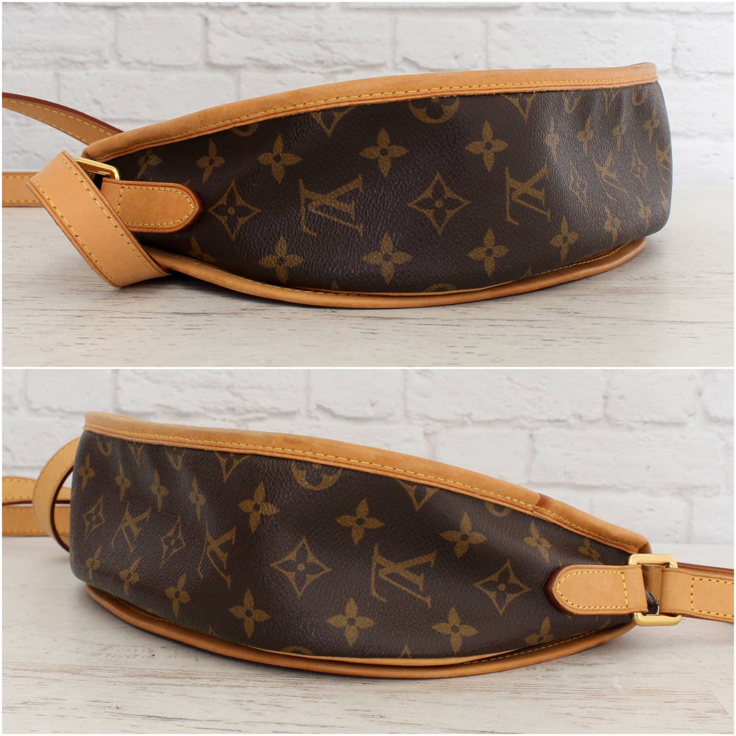 Louis Vuitton Menilmontant PM Crossbody Monogram Handbag Messenger Zip