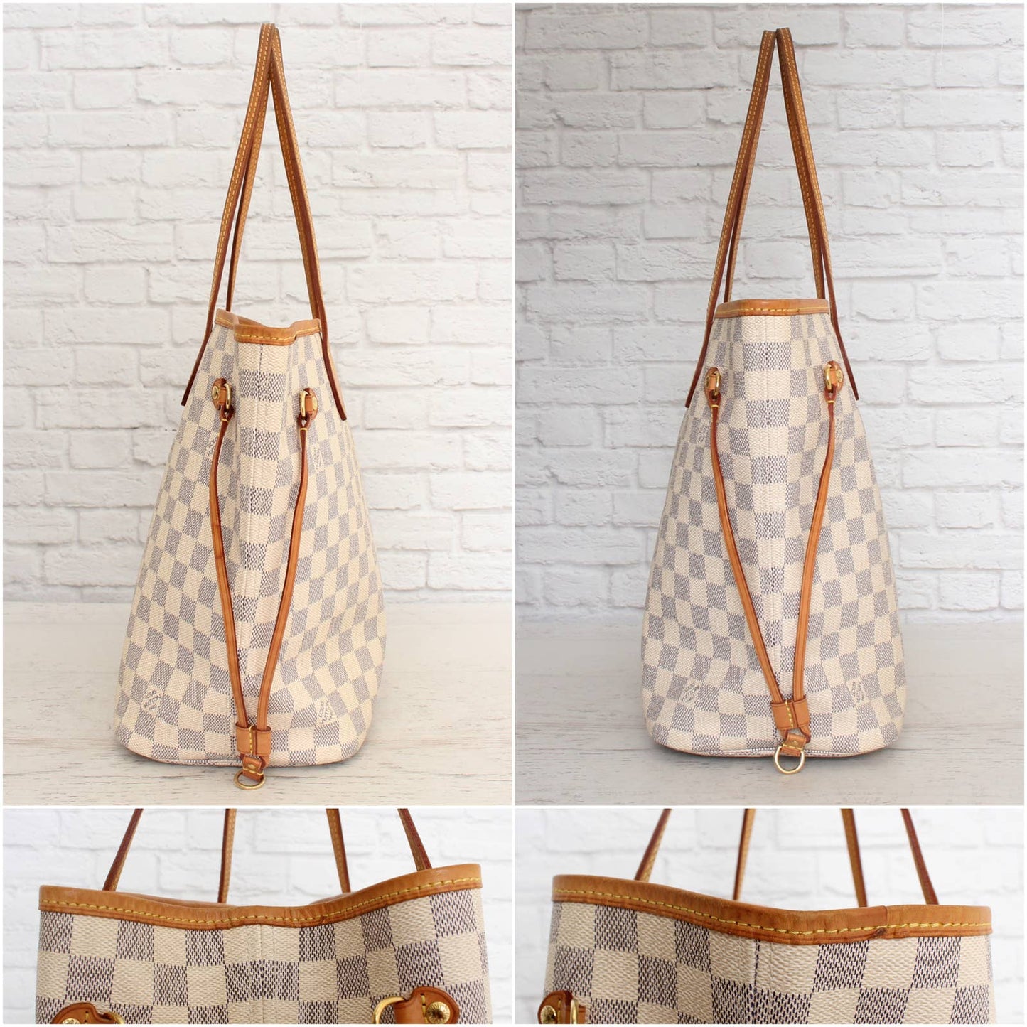 Louis Vuitton Neverfull MM Damier Azur Tote