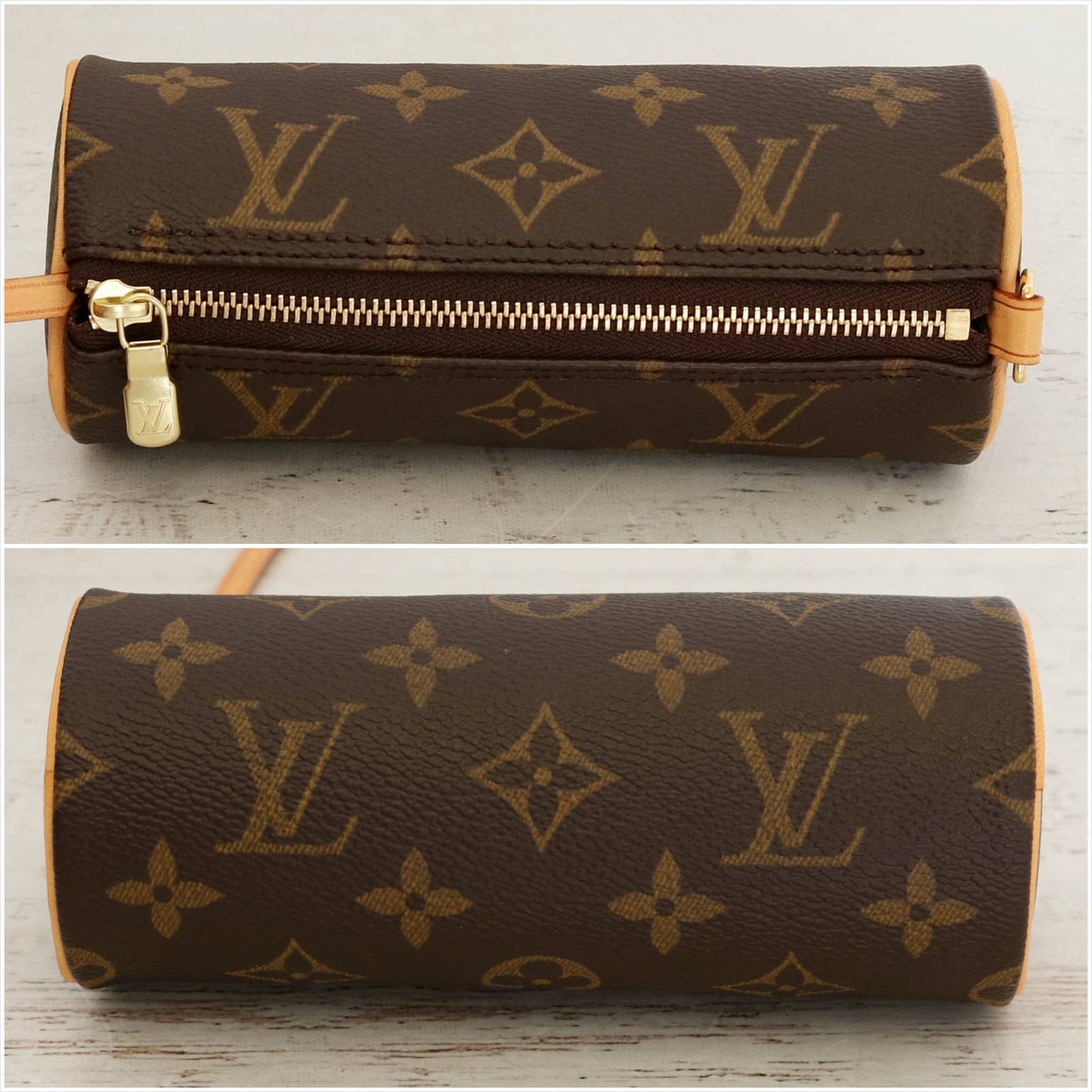 Louis Vuitton Papillon 30 Monogram with Pouch Satchel Brown Handbag LV