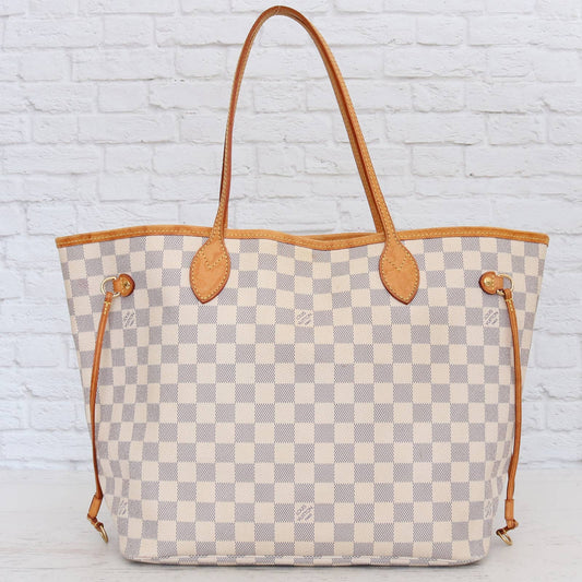 Louis Vuitton Neverfull MM Damier Azur Tote