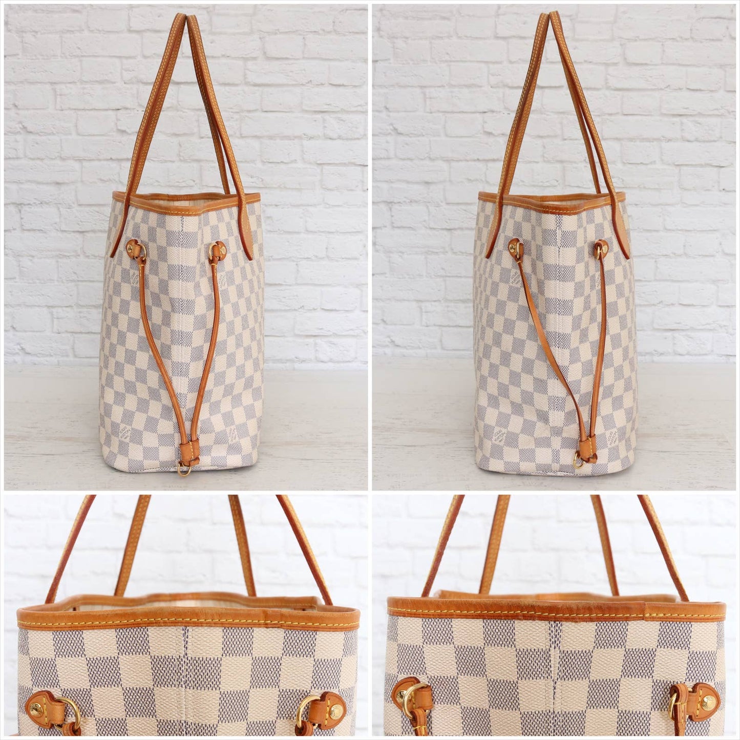 Louis Vuitton Neverfull MM Damier Azur Tote