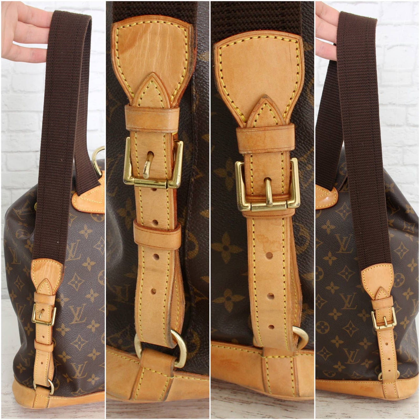 Louis Vuitton Montsouris GM Backpack Monogram Large Book Bag