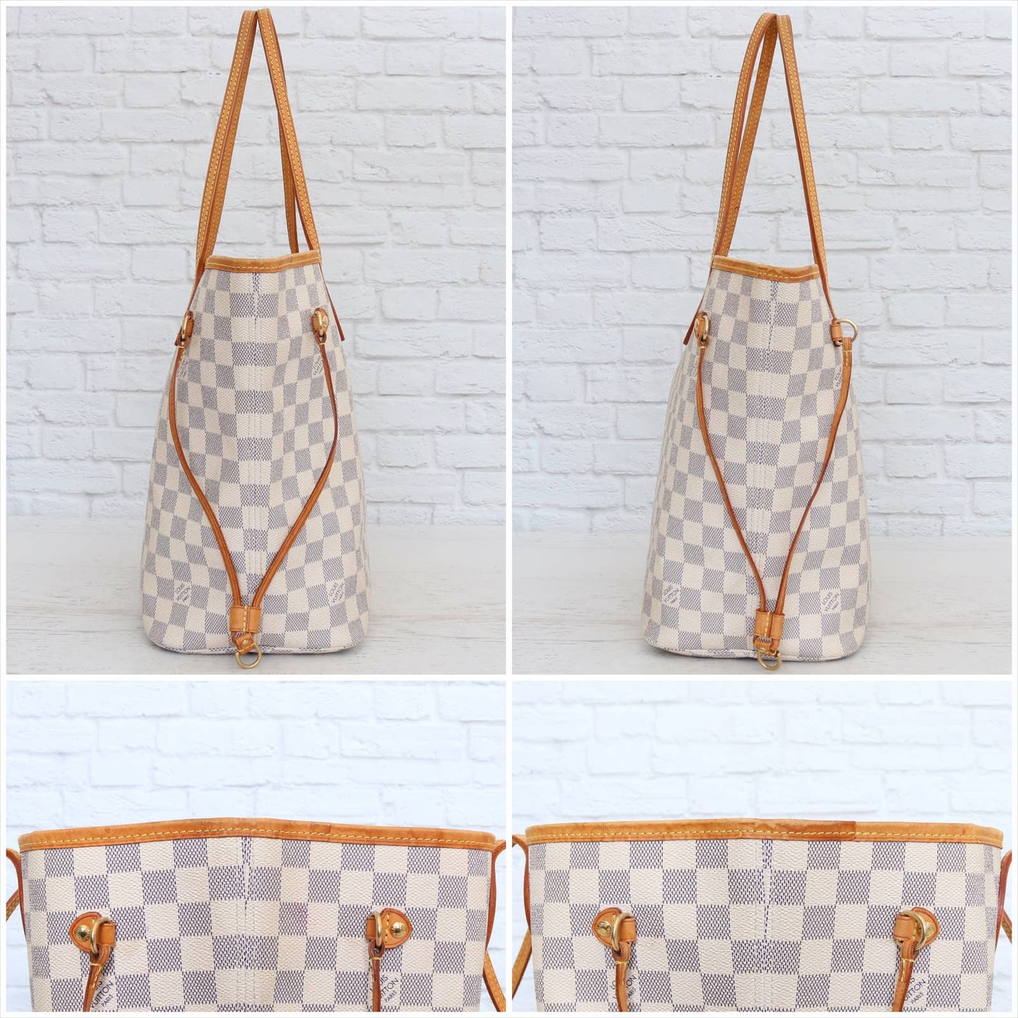 Louis Vuitton Neverfull MM Damier Azur Tote