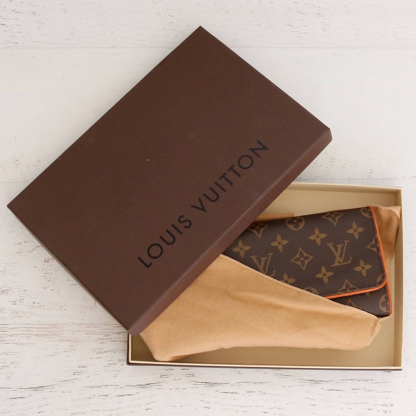 Louis Vuitton Pochette Twin GM Monogram Crossbody Dust Bag & Box