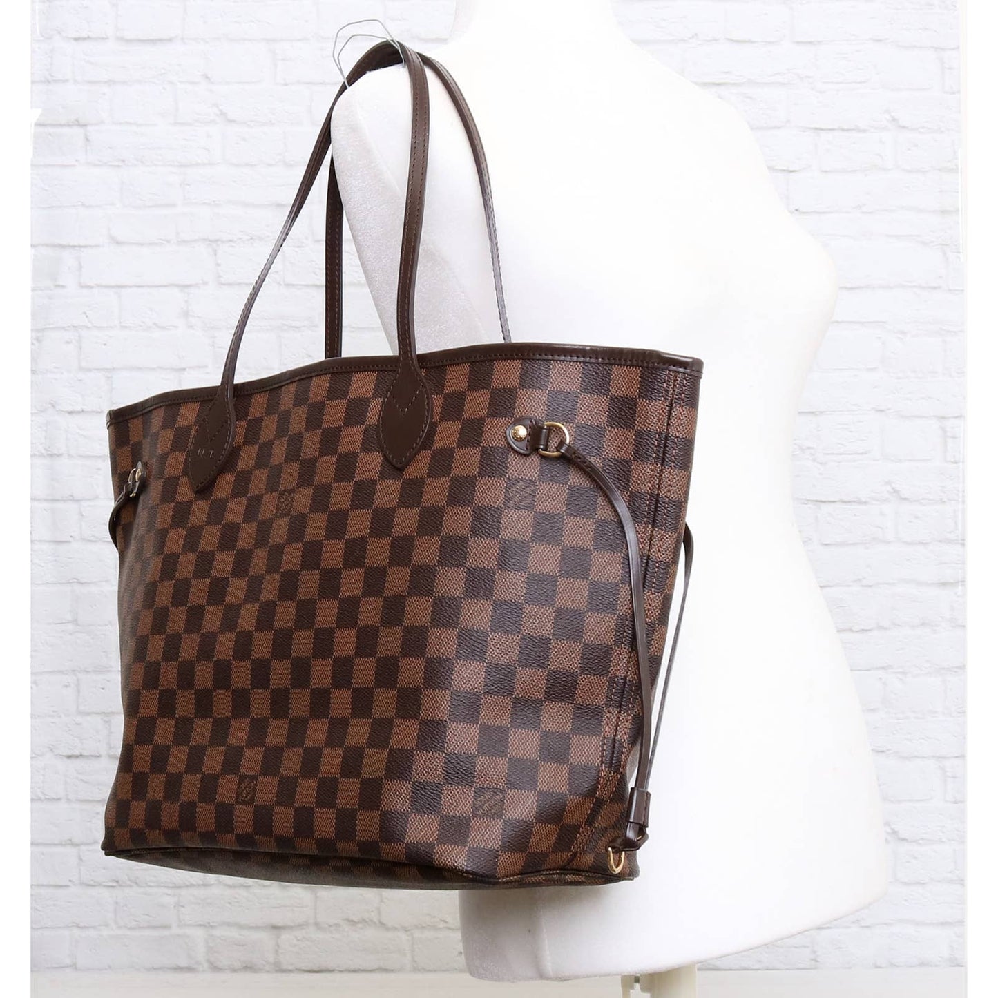 Louis Vuitton Neverfull MM Damier Ebene Tote