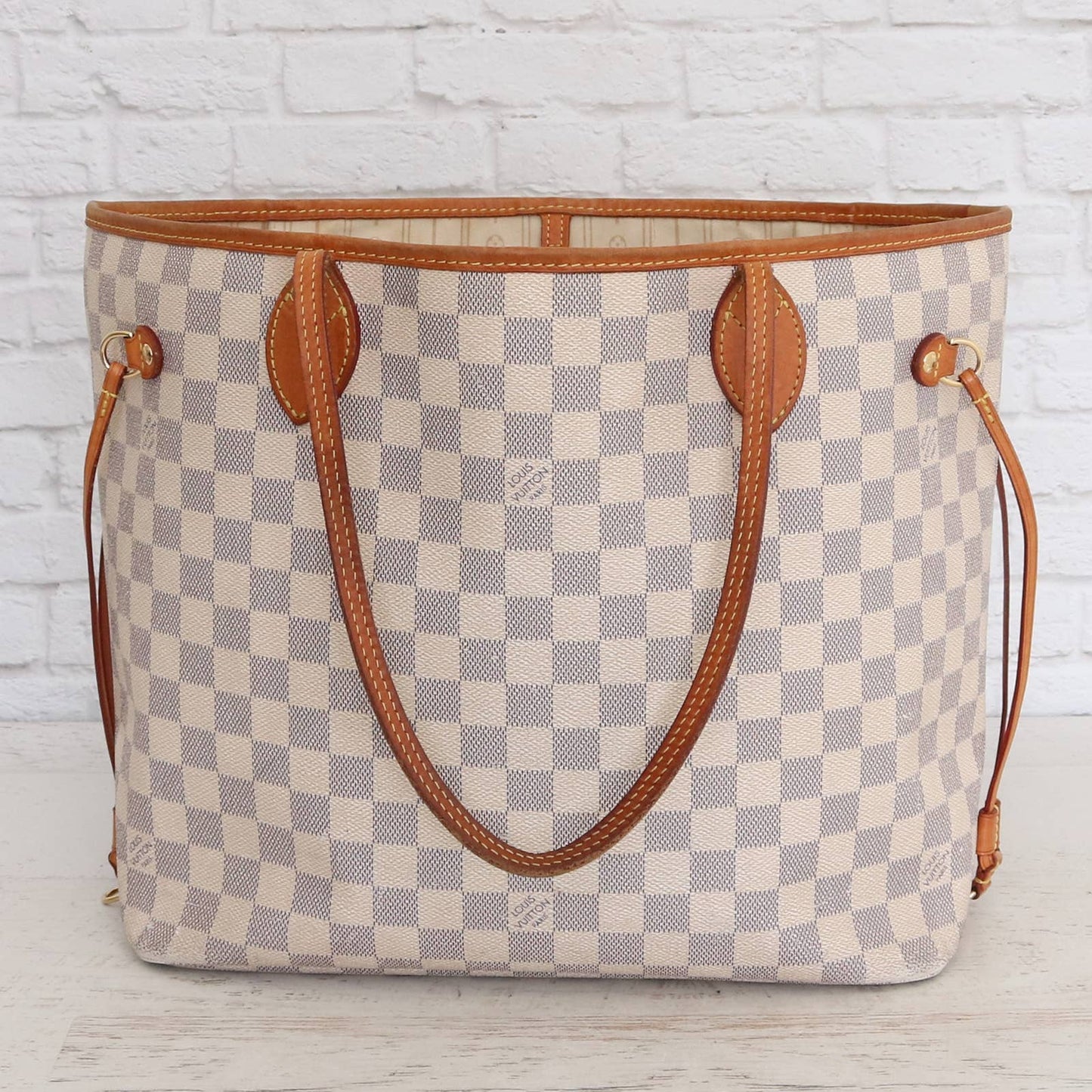 Louis Vuitton Neverfull MM Damier Azur Tote