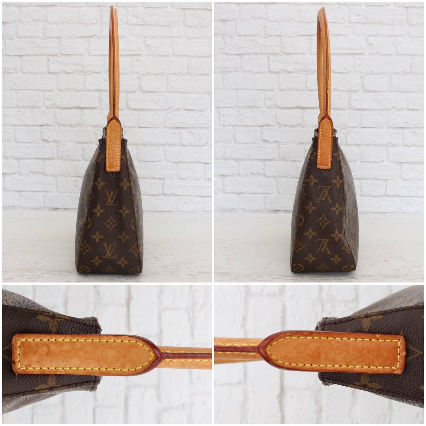 Louis Vuitton Looping MM Monogram Shoulder Bag Tote