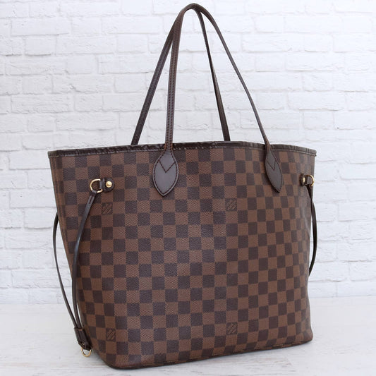 Louis Vuitton Neverfull MM Damier Ebene Tote