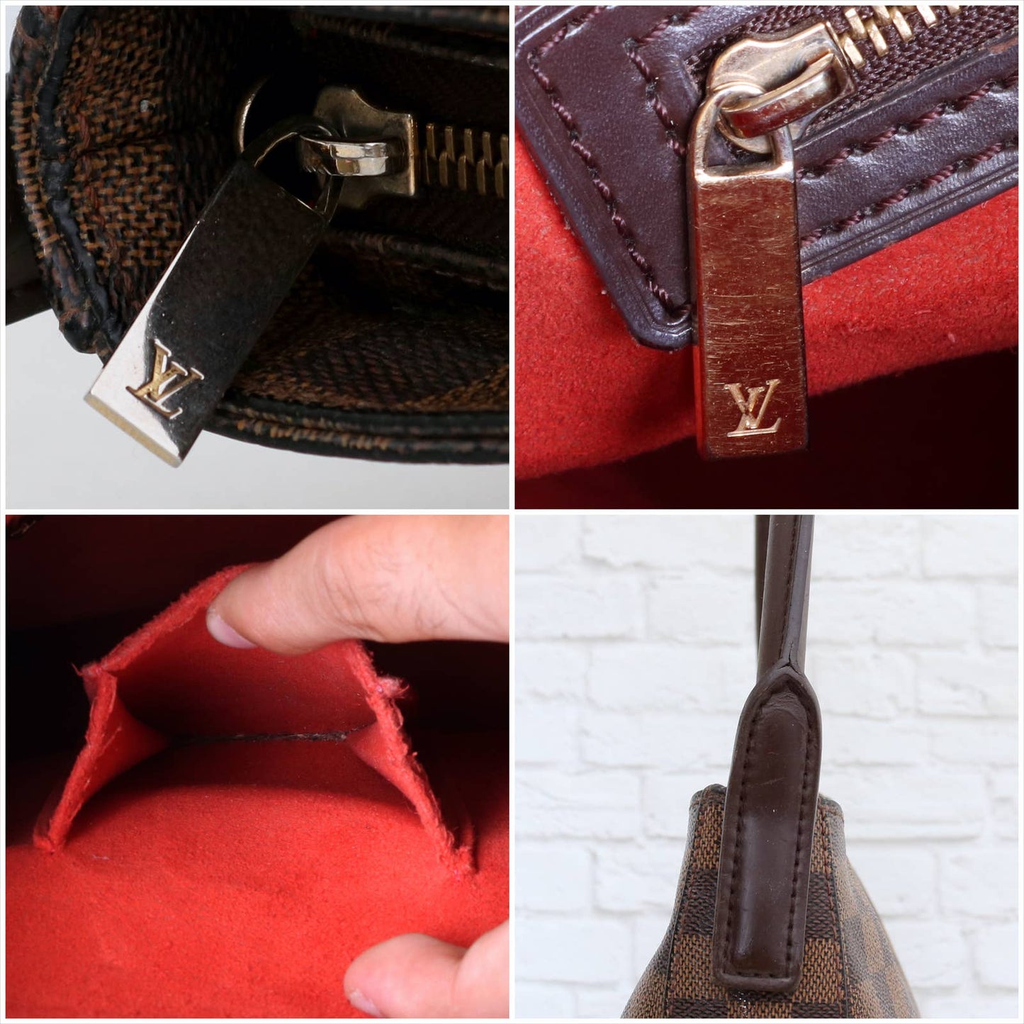 Louis Vuitton Looping GM Damier Ebene Tote Shoulder Bag