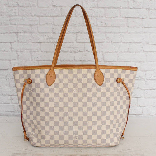 Louis Vuitton Neverfull MM Damier Azur Tote