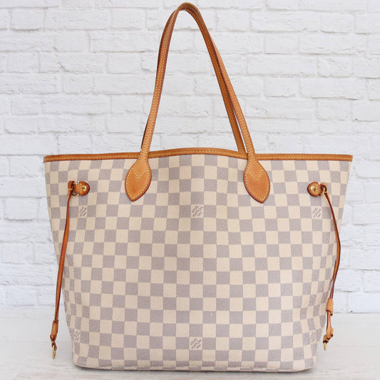 Louis Vuitton Neverfull MM Damier Azur Tote