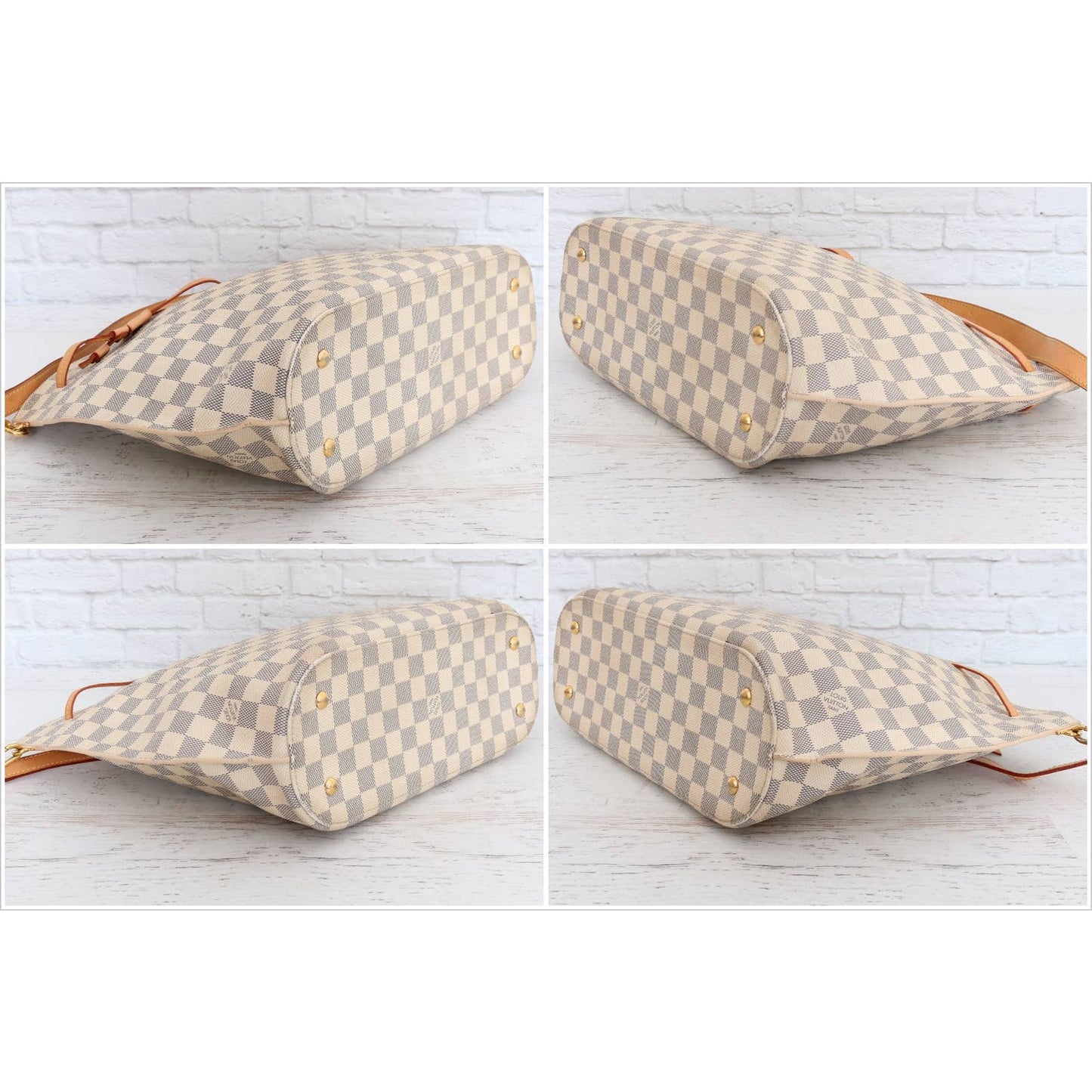 Louis Vuitton Girolata Damier Azur Bucket Shoulder Bag