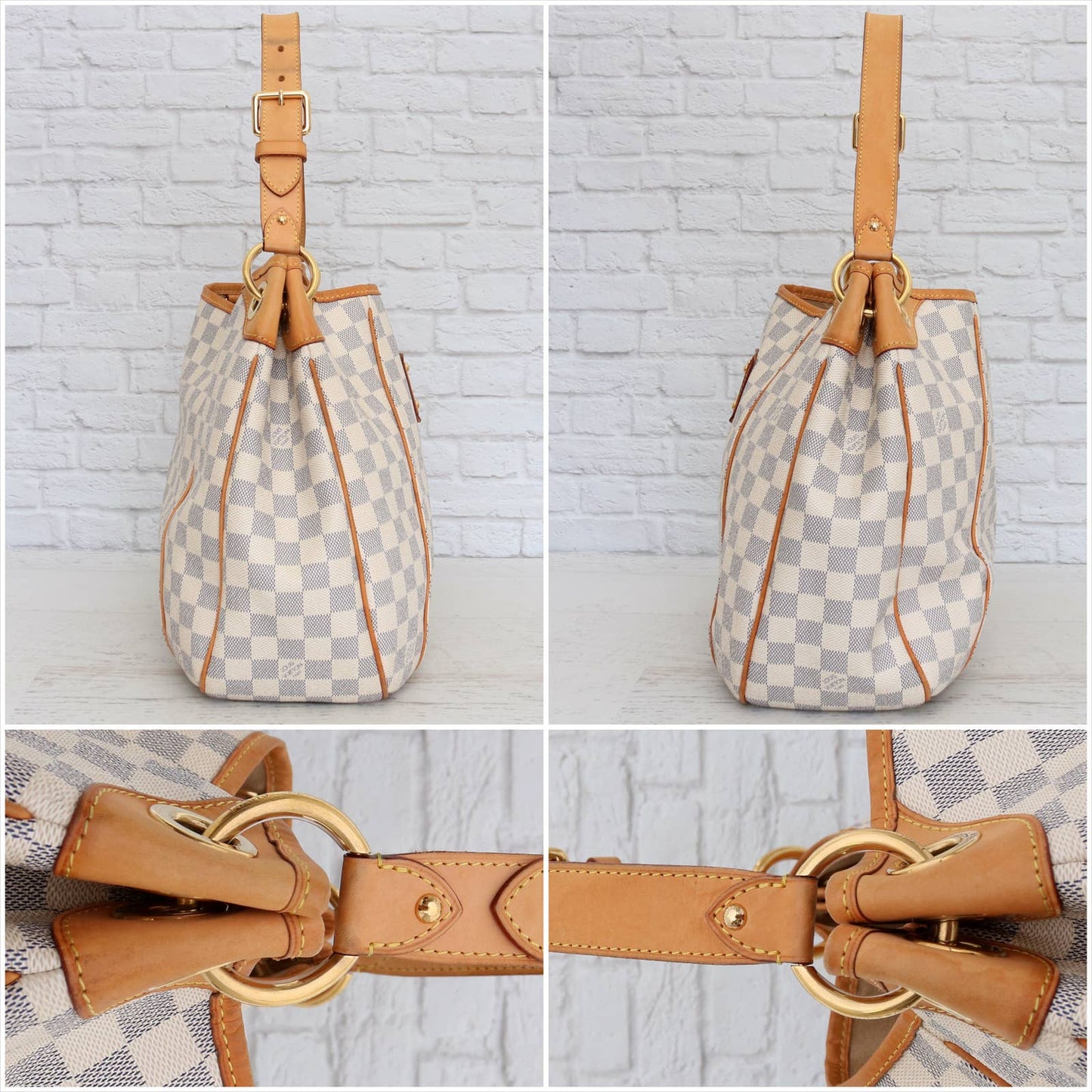 Louis Vuitton Galliera PM Damier Azur Shoulder Bag