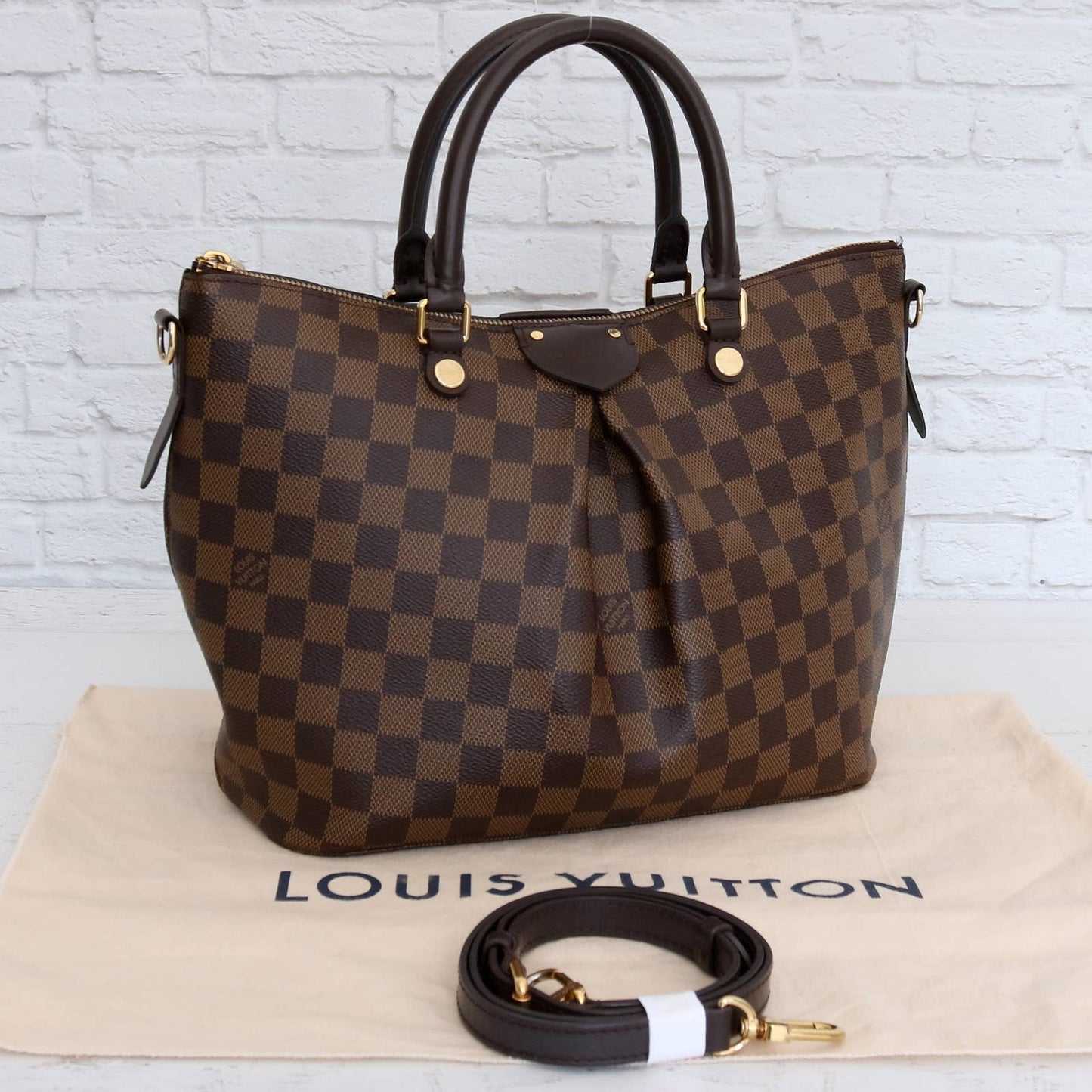 Louis Vuitton Siena MM Damier Ebene Satchel Crossbody