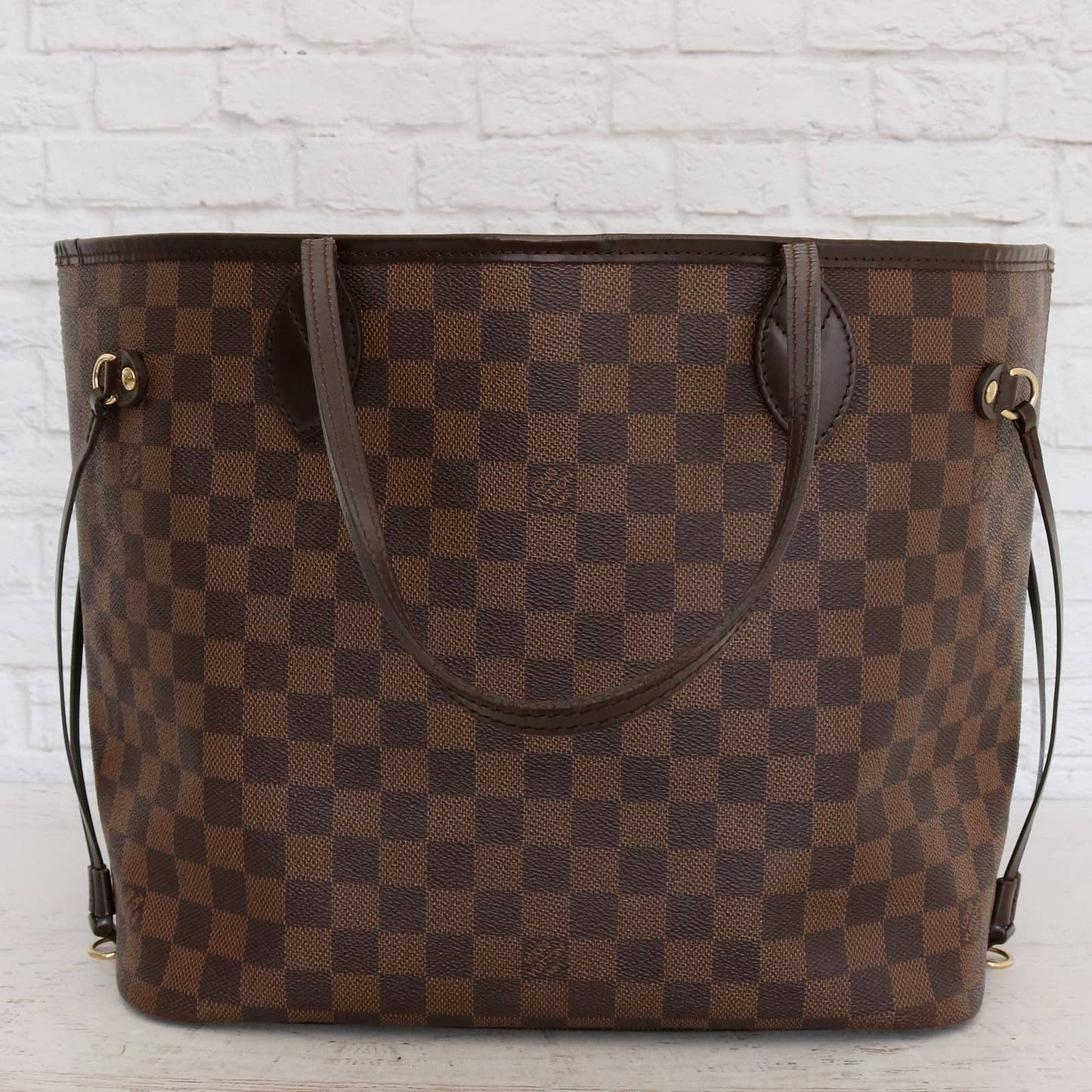 Louis Vuitton Neverfull MM Damier Ebene Tote