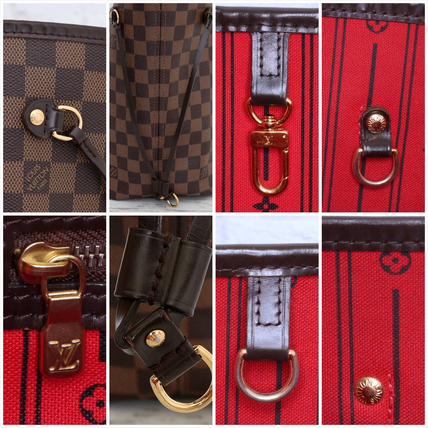 Louis Vuitton Neverfull MM Damier Ebene Tote