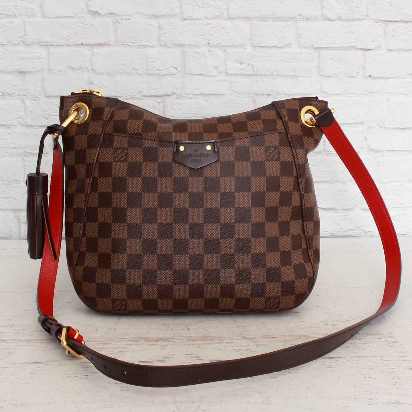 Louis Vuitton South Bank Besace Damier Ebene Crossbody