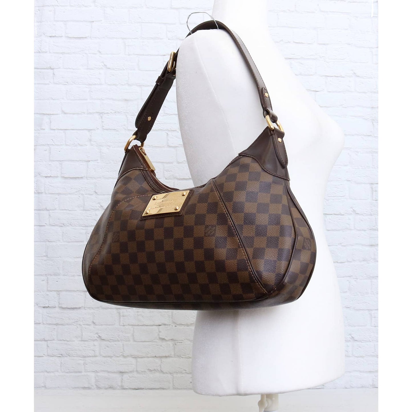 Louis Vuitton Thames GM Damier Ebene Hobo Shoulder Bag