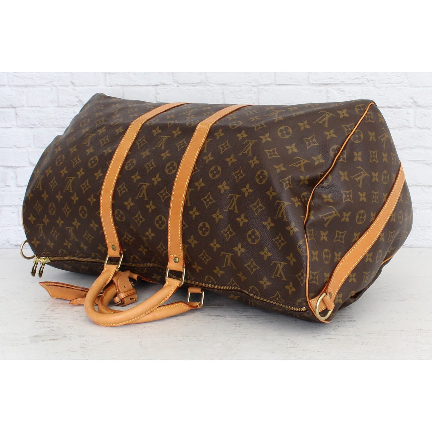 Louis Vuitton Keepall 55 Bandouliere Monogram Duffle Luggage Travel