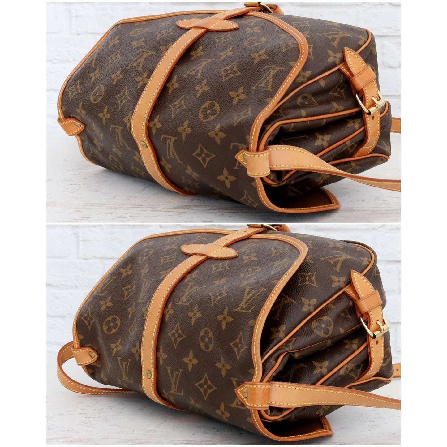 Louis Vuitton Saumur 30 Monogram Crossbody Canvas Handbag Messenger LV