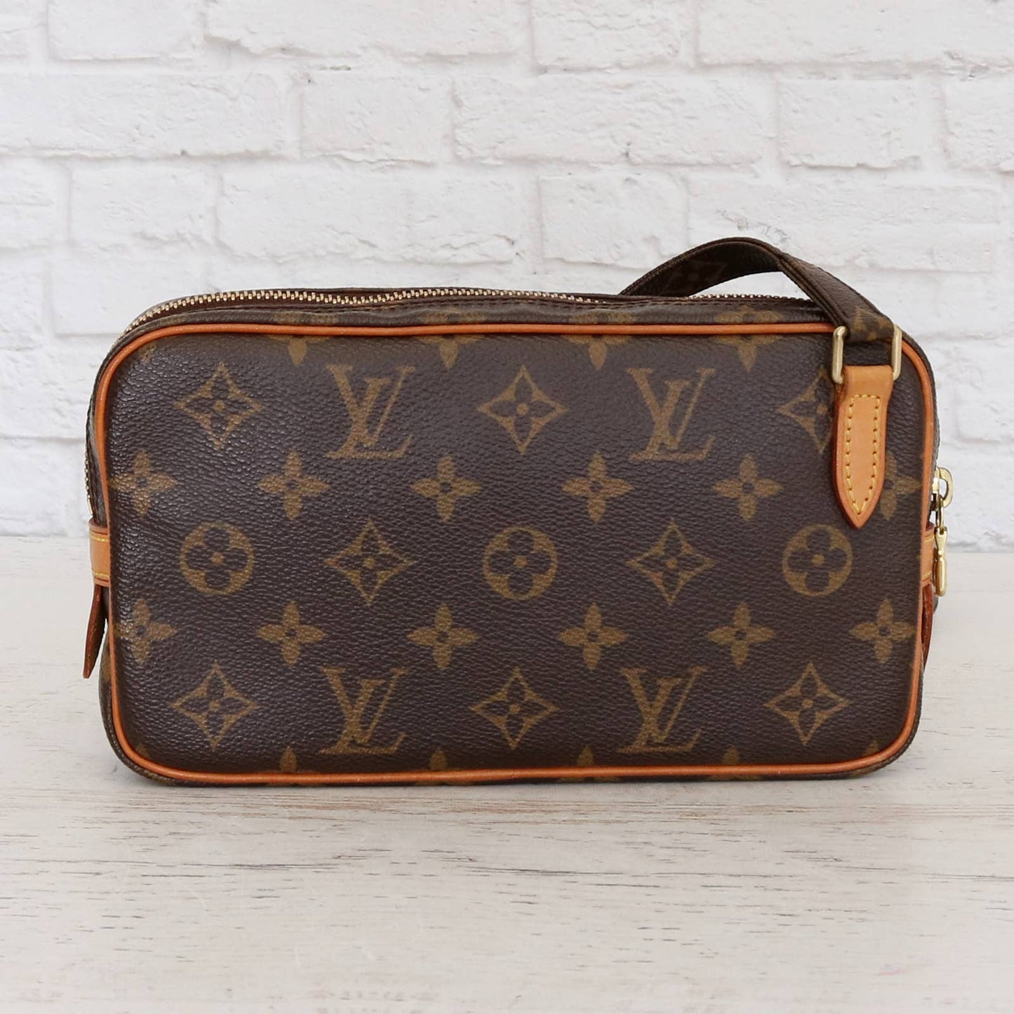 Louis Vuitton Marly Bandouliere Crossbody Monogram Purse Zip Handbag