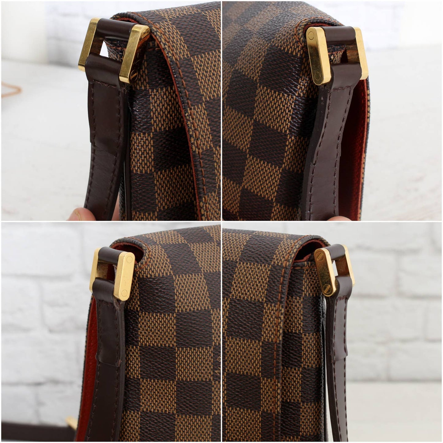 Louis Vuitton Musette Tango Damier Ebene Crossbody Long Strap