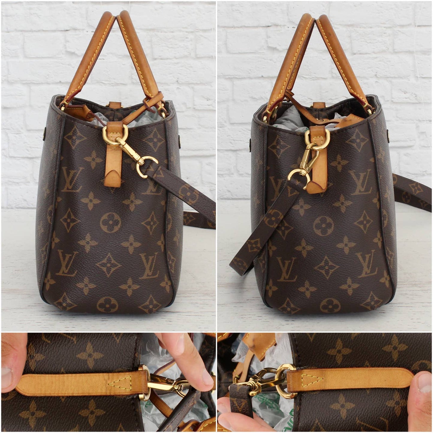 Louis Vuitton Montaigne BB Crossbody Satchel Monogram