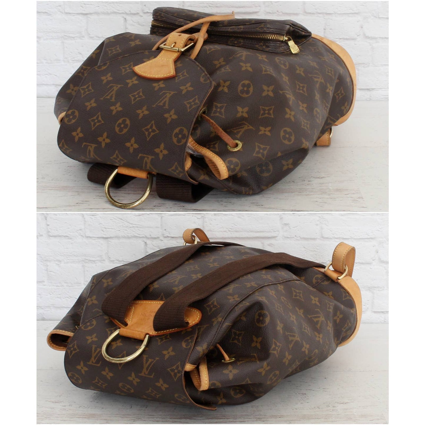 Louis Vuitton Montsouris GM Backpack Monogram Large Book Bag