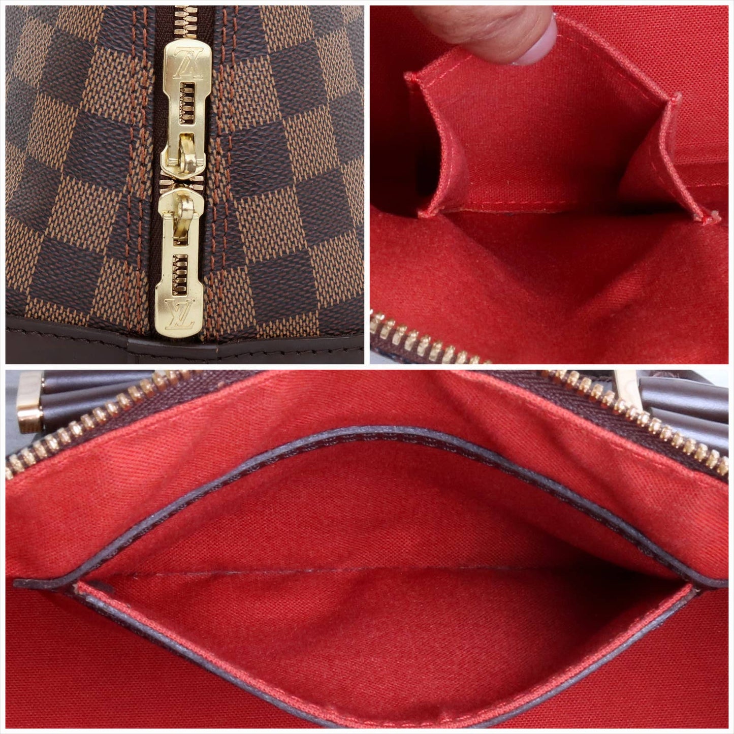 Louis Vuitton Alma MM Damier Ebene Satchel