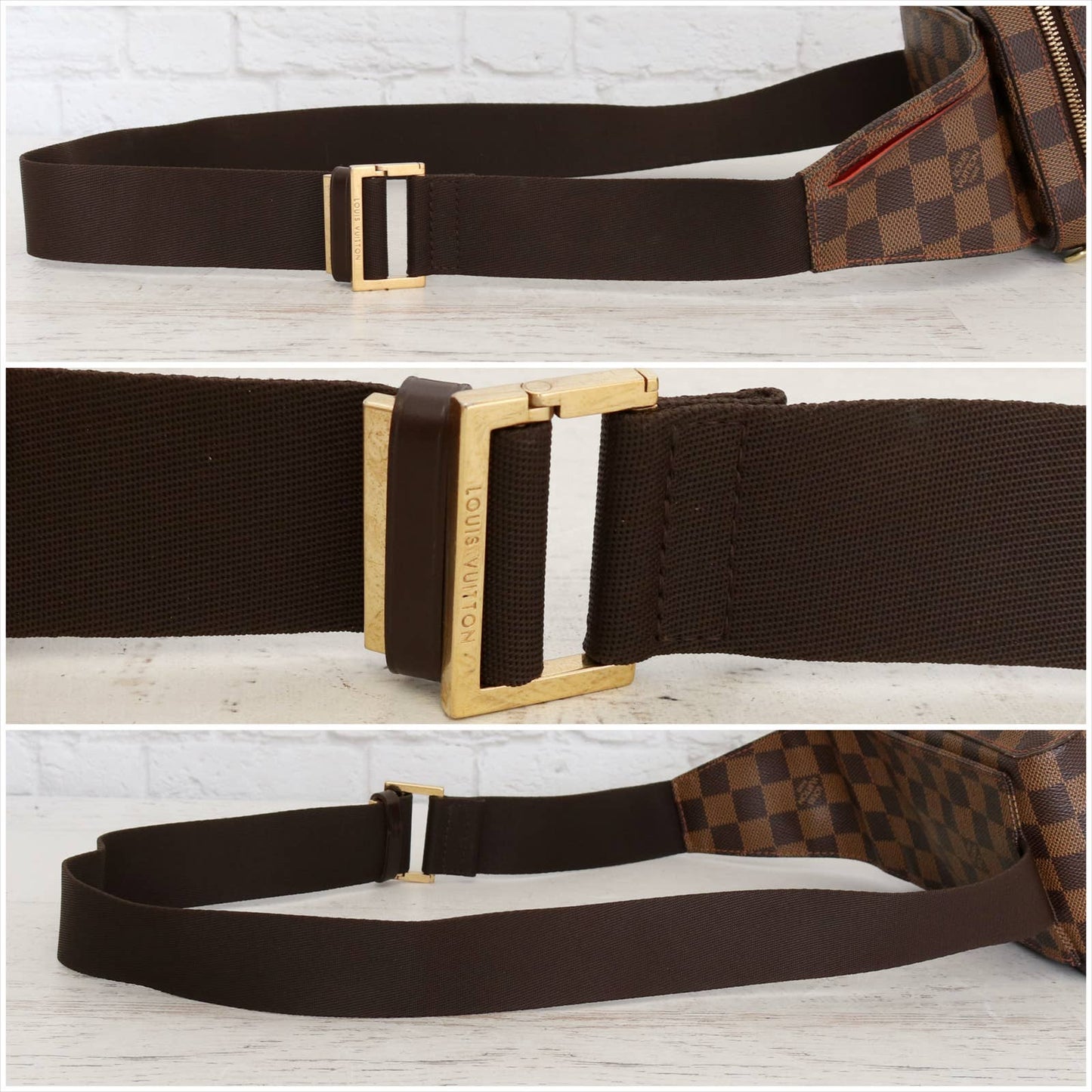 Louis Vuitton Geronimos Damier Ebene Bumbag Belt Crossbody