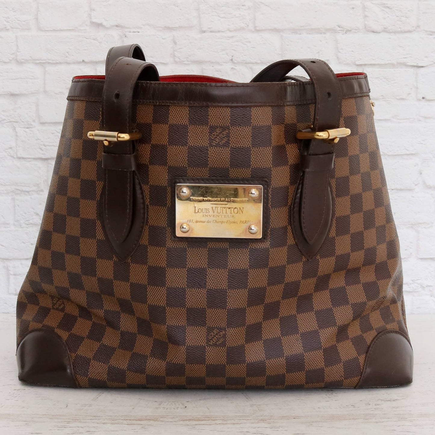 Louis Vuitton Hampstead MM Damier Ebene Shoulder Bag