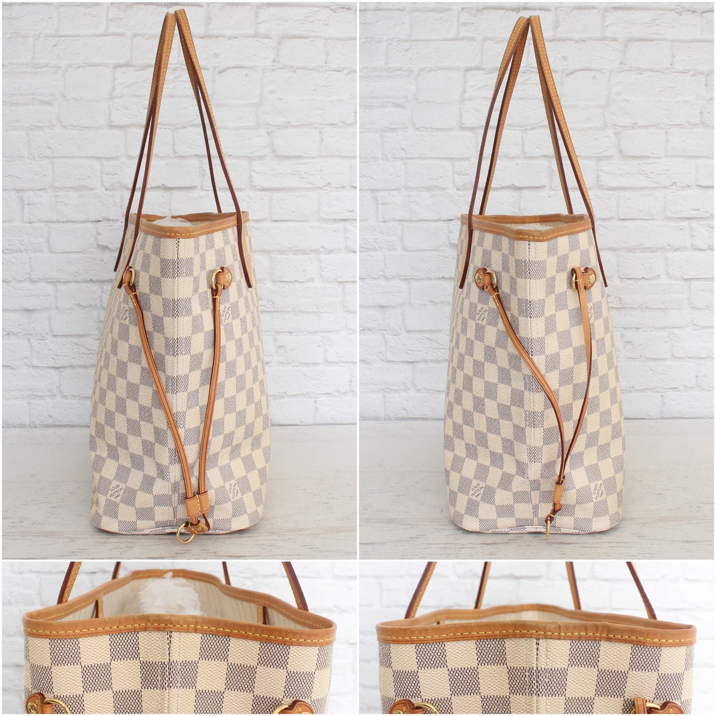 Louis Vuitton Neverfull MM Damier Azur Tote