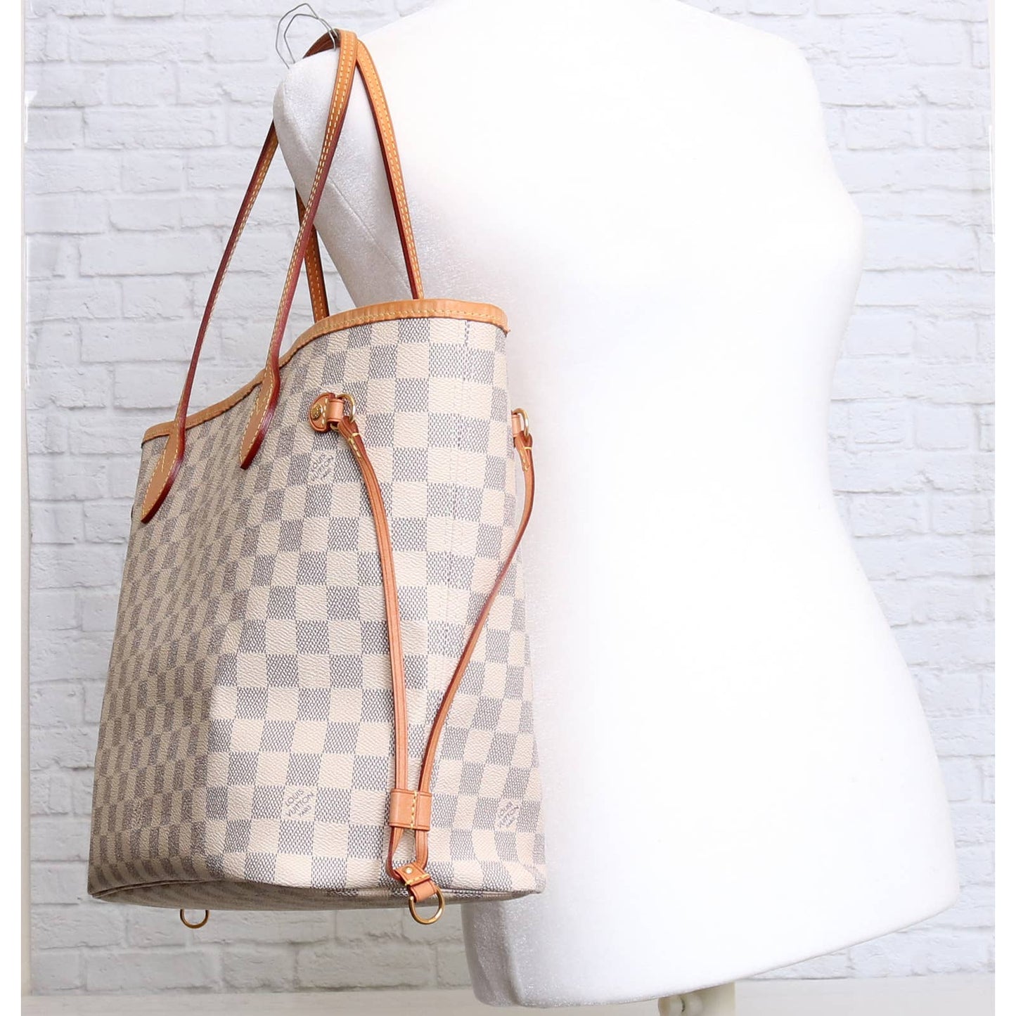 Louis Vuitton Neverfull MM with Pouch Damier Azur