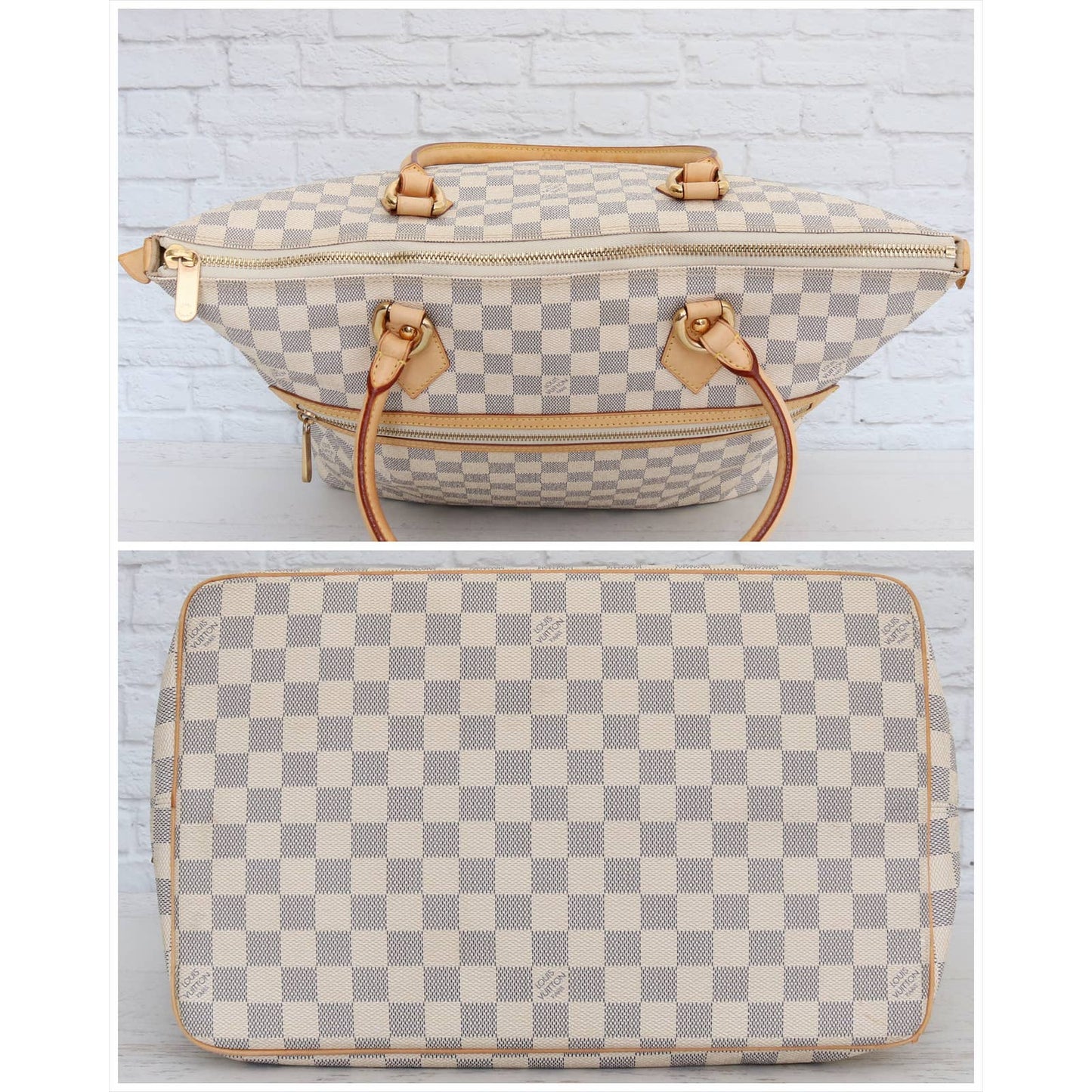 Louis Vuitton Saleya GM Damier Azur Tote & Shoulder Bag