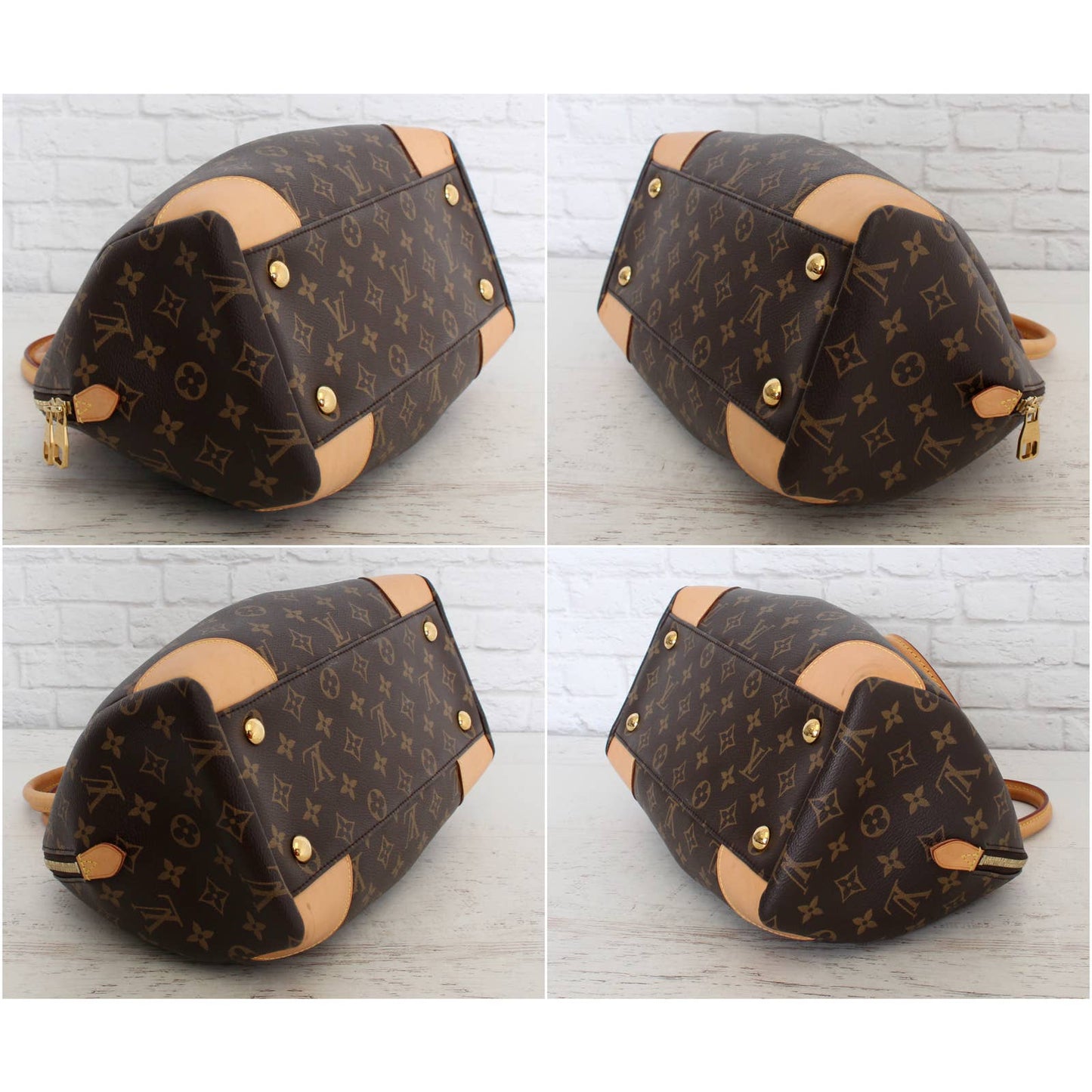 Louis Vuitton Segur Monogram Shoulder Satchel Purse Dust Bag & Box