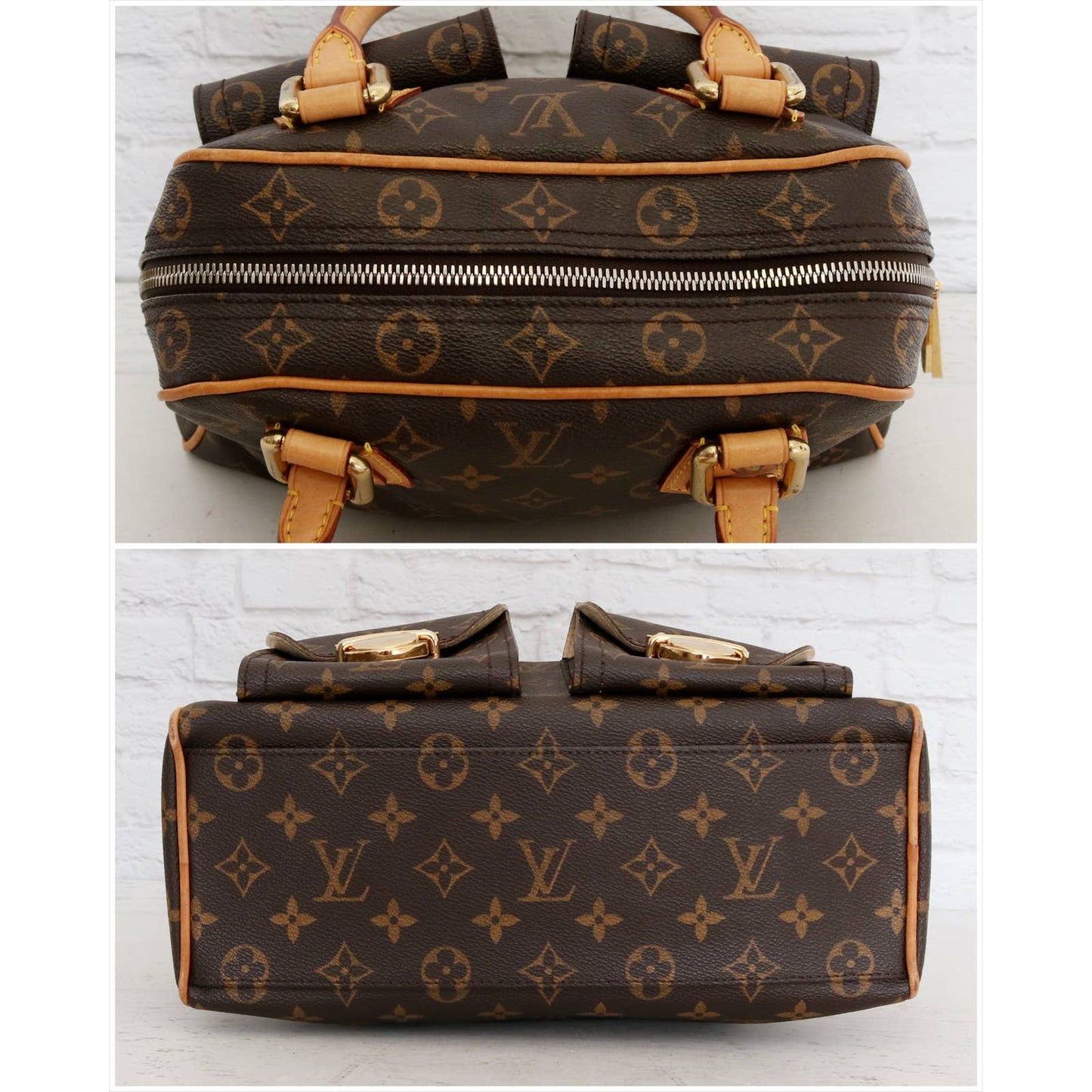 Louis Vuitton Manhattan PM Satchel Monogram Tote