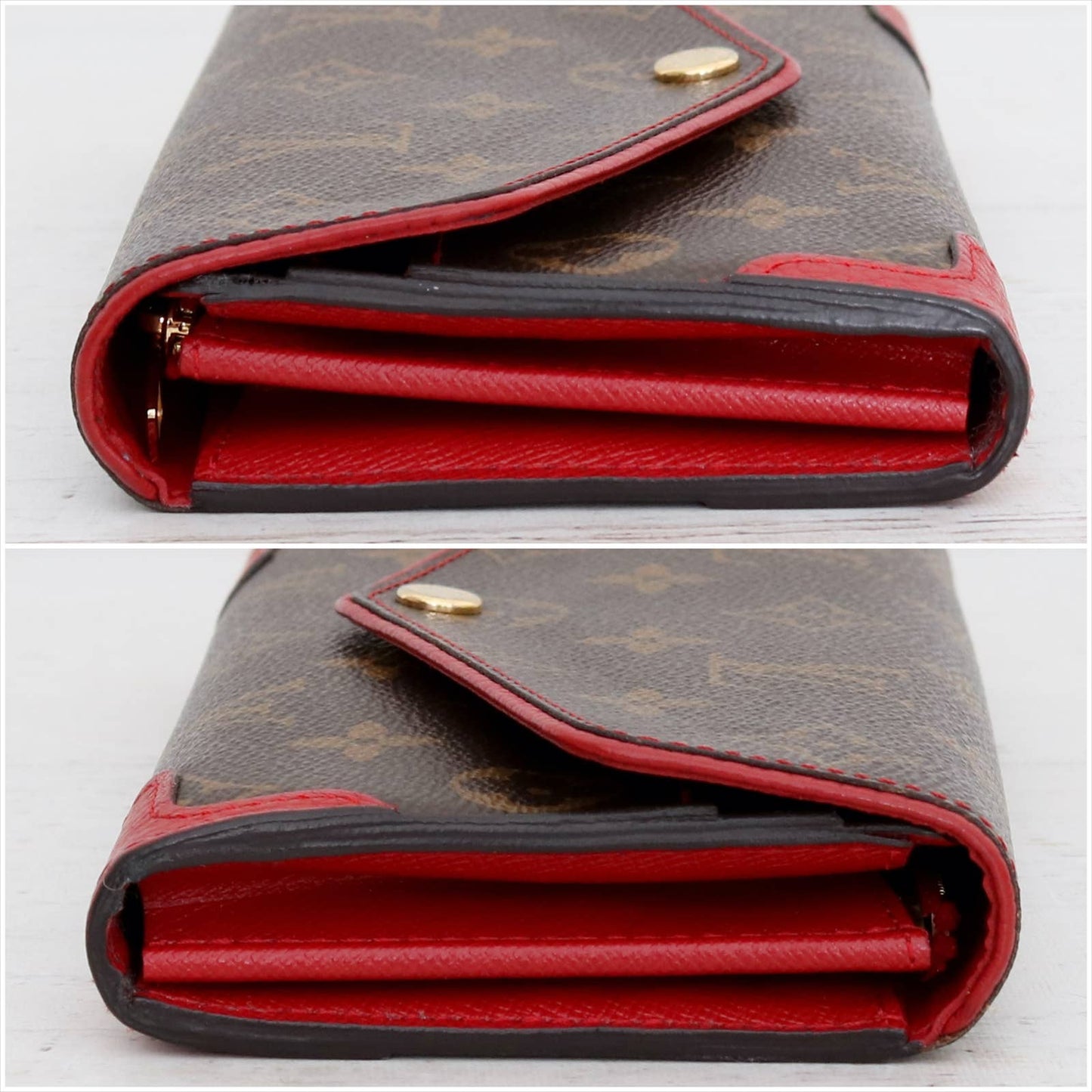 Louis Vuitton Sarah Retiro Wallet Monogram Leather Card Brown Women LV