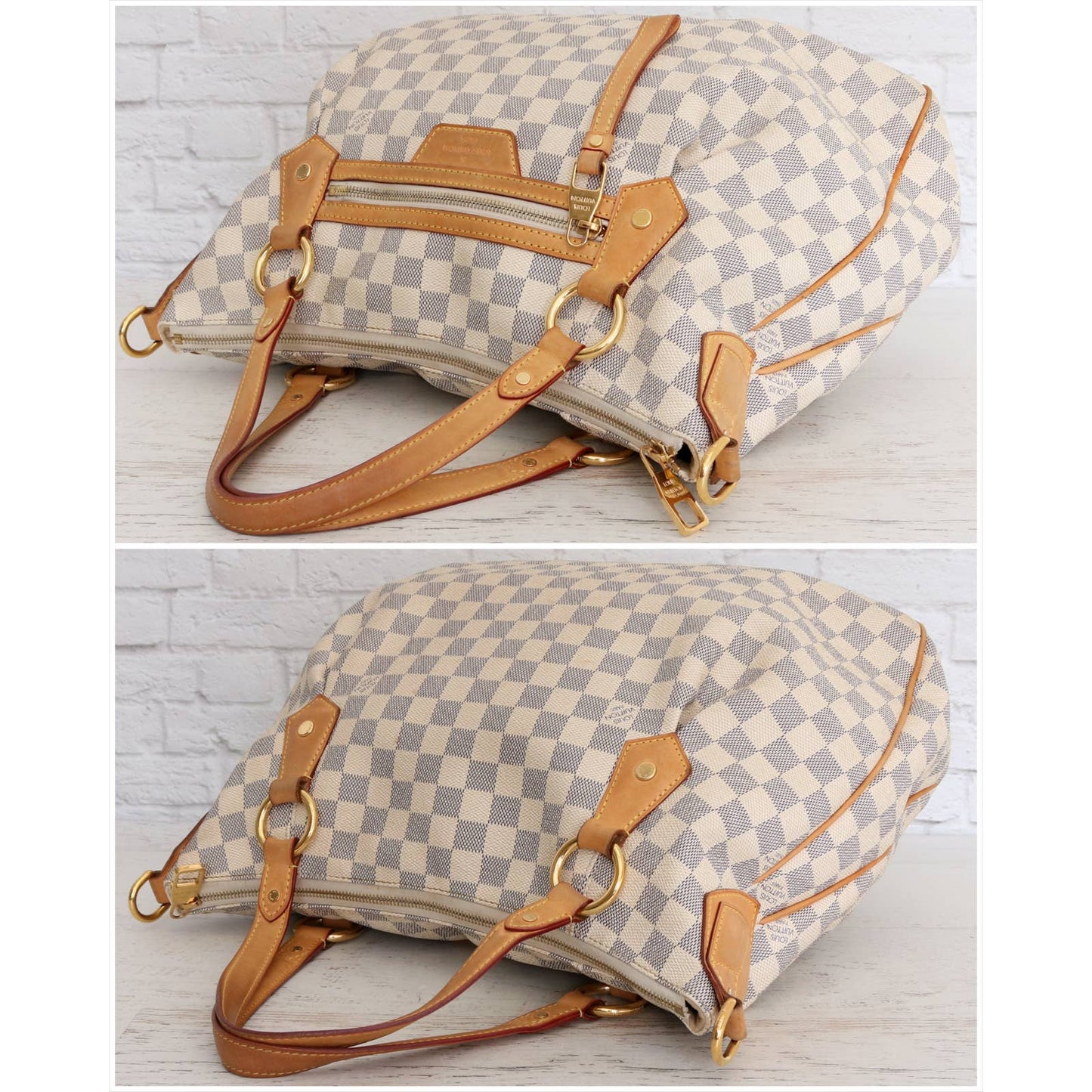 Louis Vuitton Evora MM Damier Azur Shoulder Bag