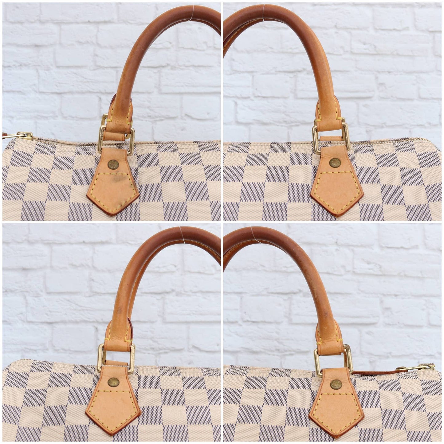 Louis Vuitton Speedy 30 Damier Azur Satchel