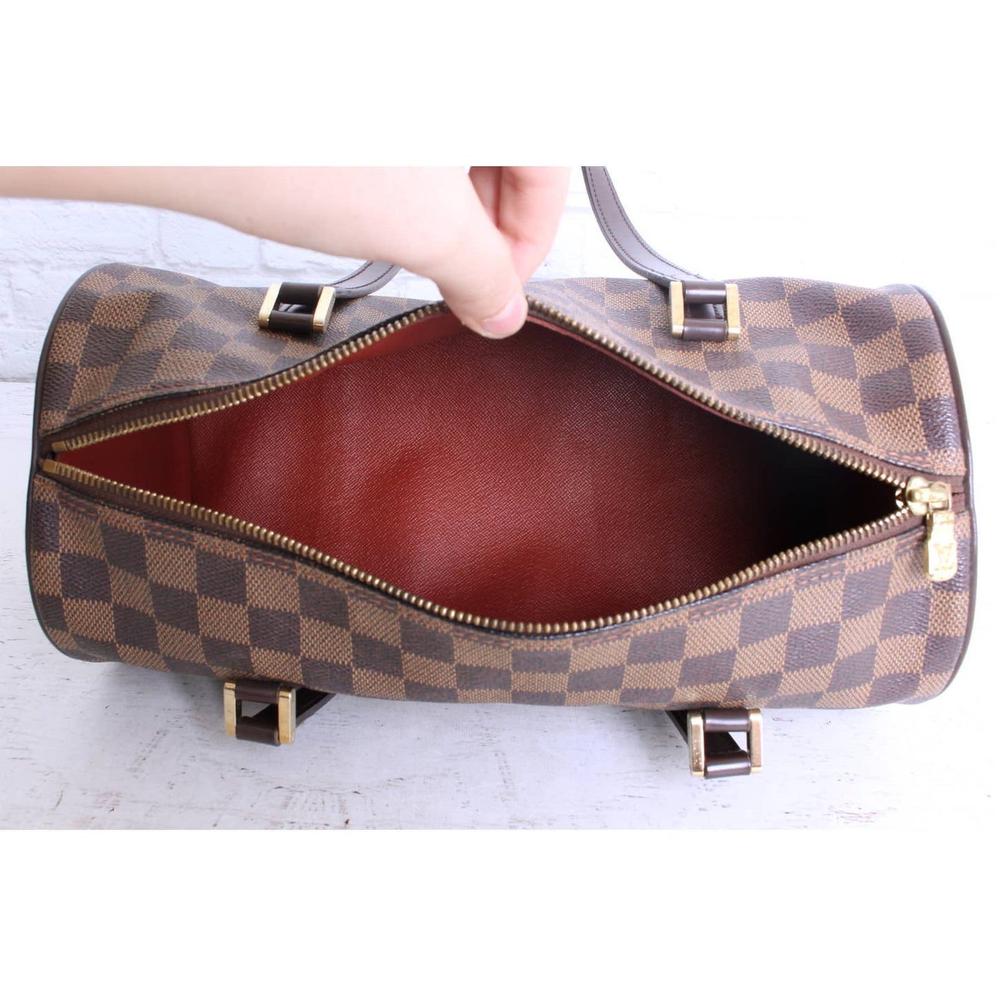 Louis Vuitton Papillon 30 Damier Ebene Shoulder Bag