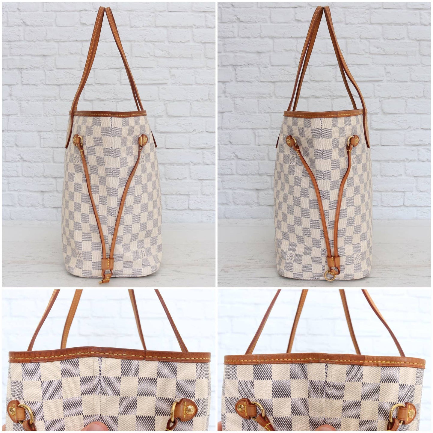 Louis Vuitton Neverfull MM Damier Azur Tote