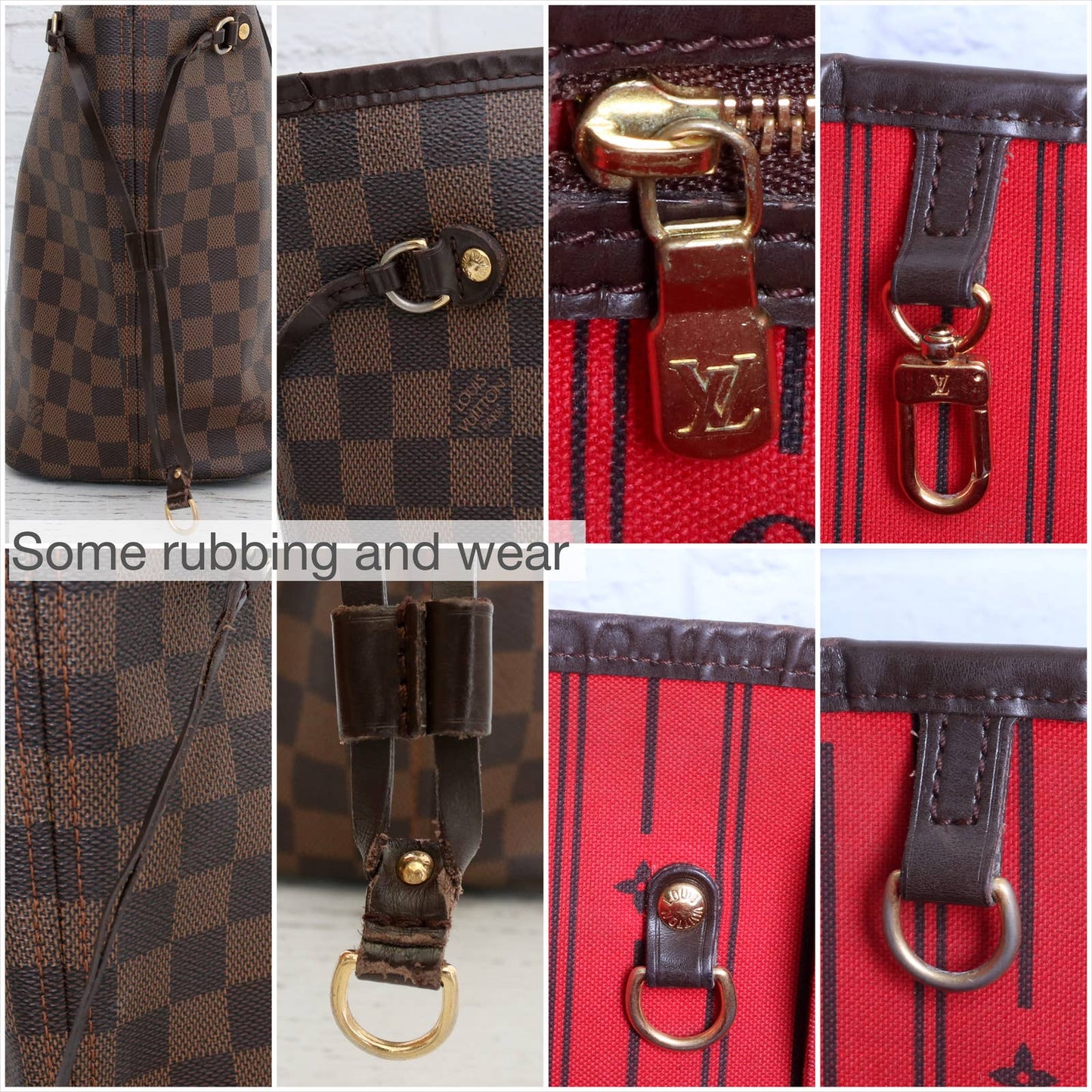 Louis Vuitton Neverfull MM Damier Ebene Tote