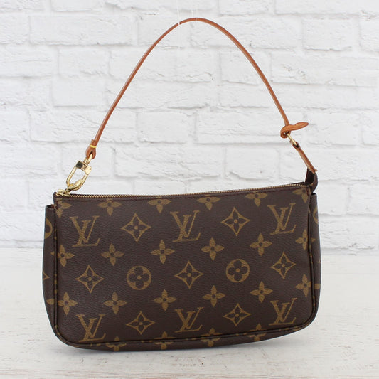 Louis Vuitton Pochette Accessoires Monogram Shoulder Bag & Clutch Zip