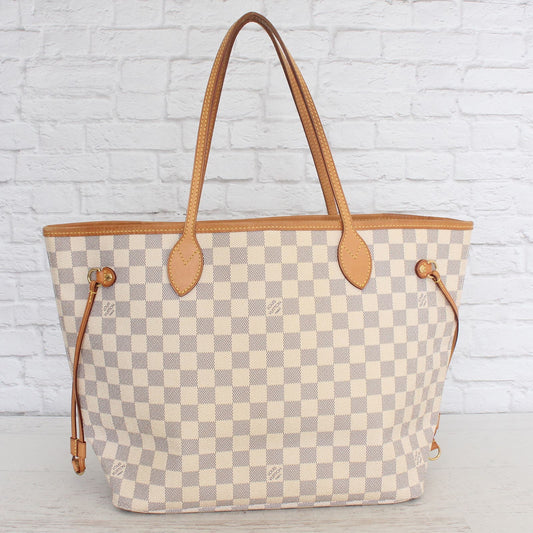 Louis Vuitton Neverfull MM Damier Azur Tote