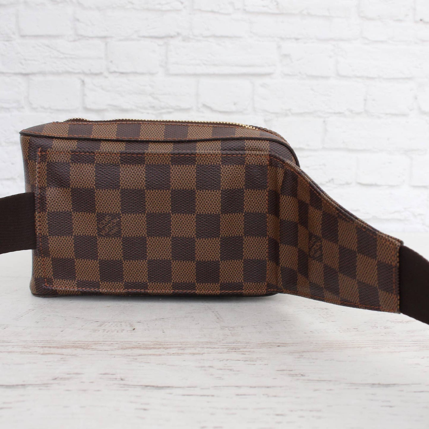 Louis Vuitton Geronimos Damier Ebene Sling Bumbag Waist Crossbody Zip