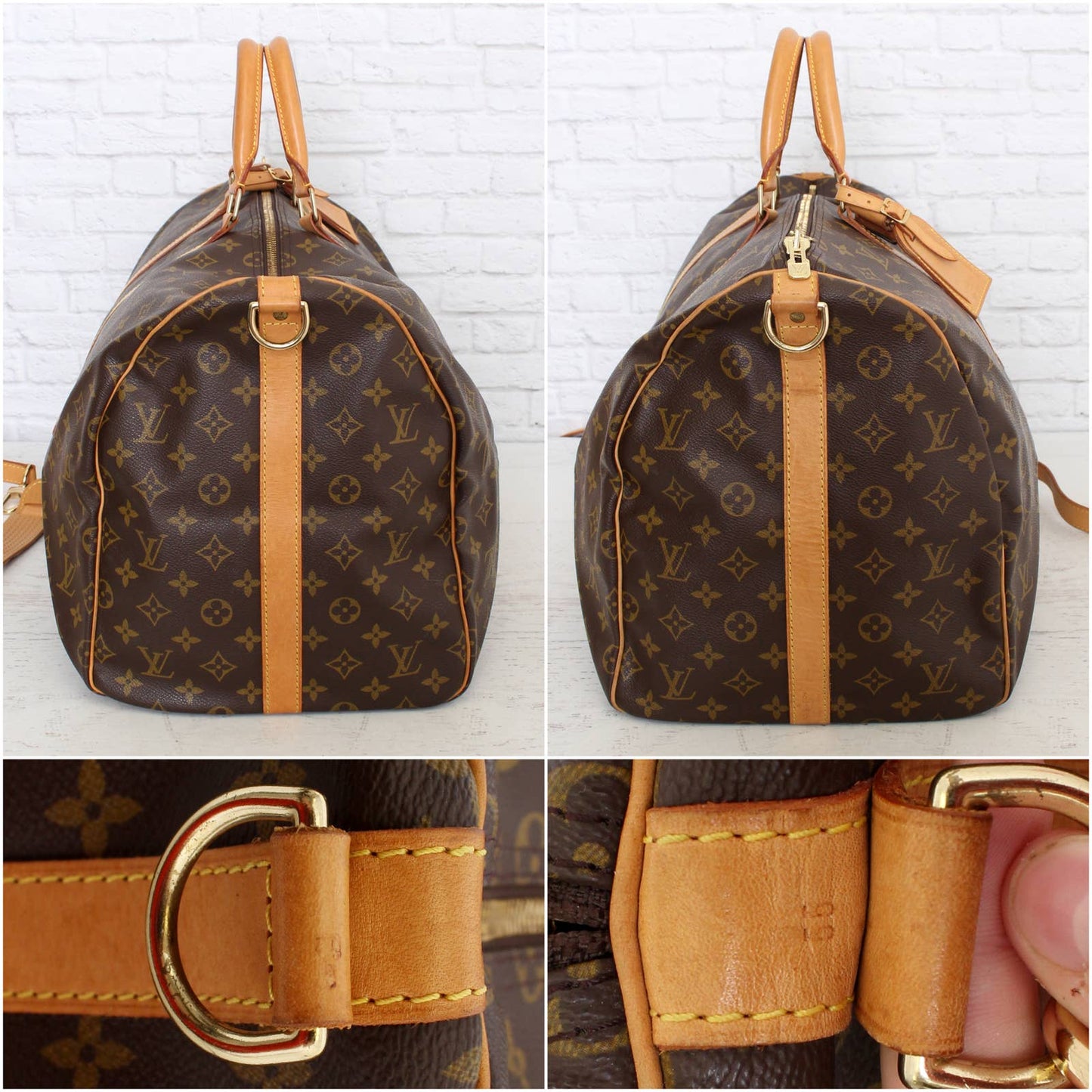 Louis Vuitton Keepall Bandouliere 55 Monogram Duffle Luggage Bag