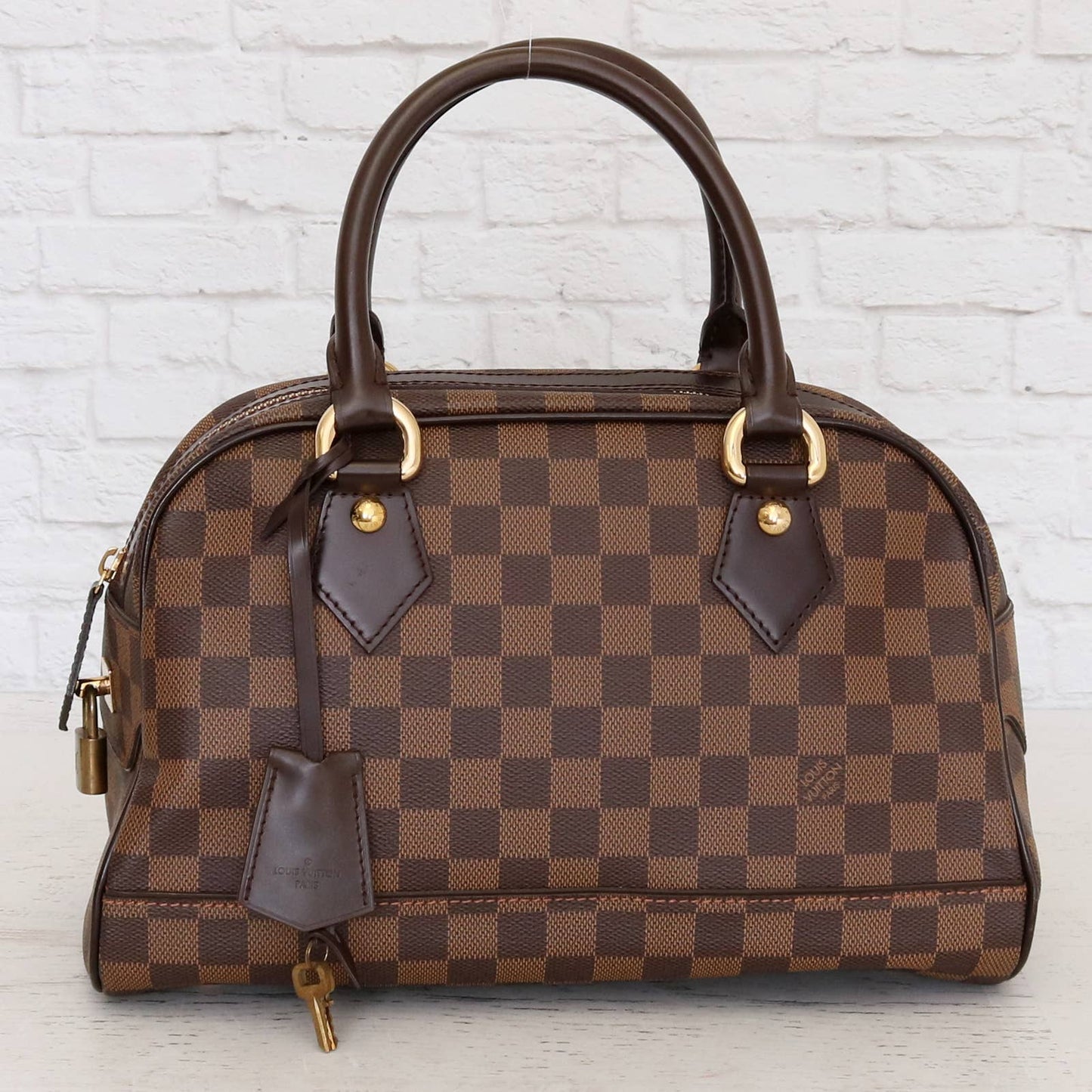 Louis Vuitton Duomo Damier Ebene Boston Satchel